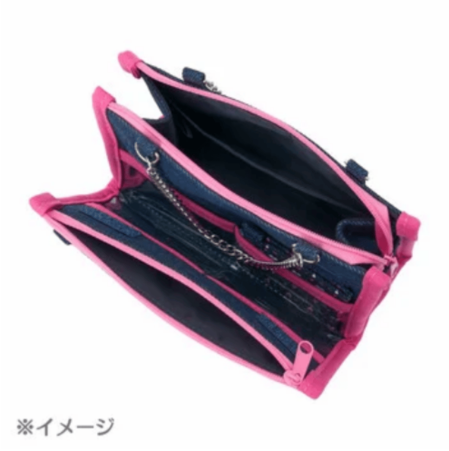 حقيبة جينز صغيرة اصدار اوساهانا من هيساي ريترو | Denim pouch (Munekyun Heisei girls item)