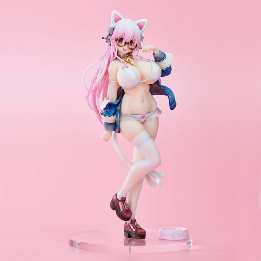 سوبر سونيكو – مجسم القطة البيضاء | Super Sonico figure – white cat ver