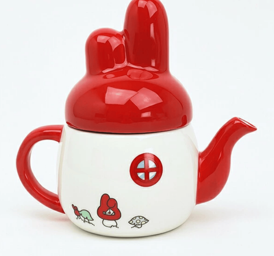 ابريق ماي ميلودي اصدار الفطر  | Sanrio My Melody Red Mushroom House Teapot Kitchen Sanrio