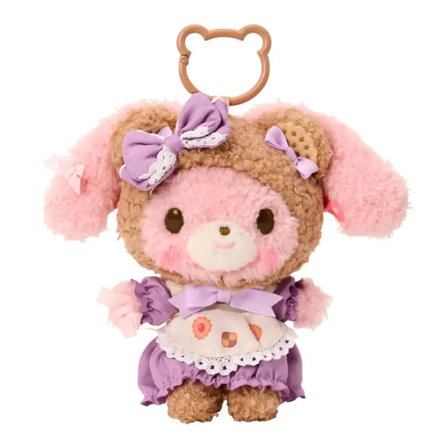 بونبونريبن – دمية بحامل معدني (دب الكوكيز) | My bonbonribbon – mascot holder (cookie fluffy bear)