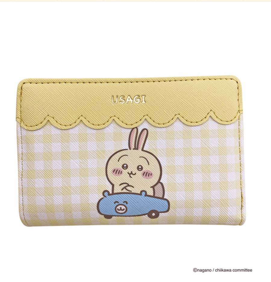 اوساغي محفظة بسحّاب | "Chiikawa" L-shaped Zip Wallet (Usagii)