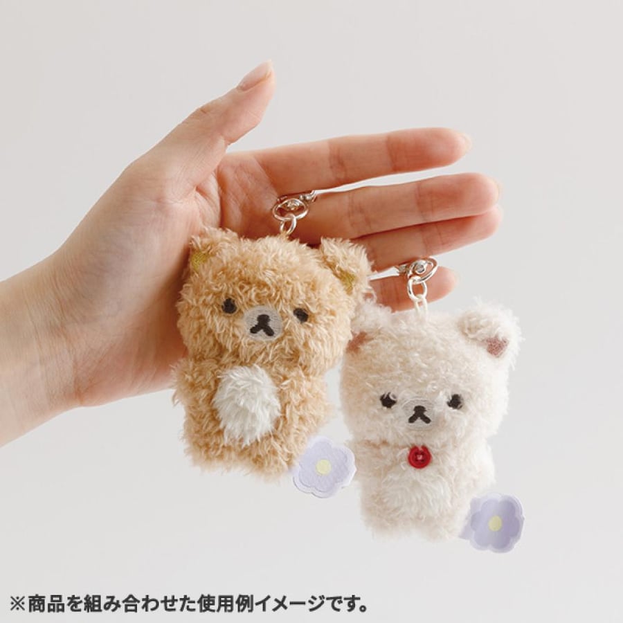 ريلاكوما دمية مع تعليقة اصدار الازهار |  BASIC RILAKKUMA Flower Edition mascot plushie