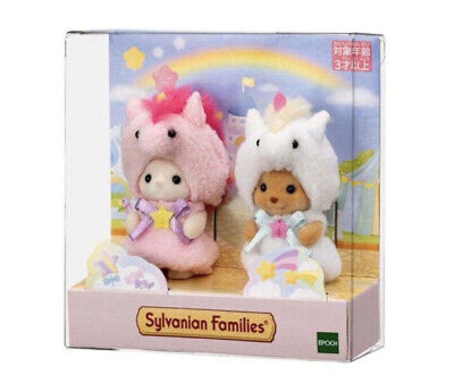سلفانيان فاميليز اصدار اليونيكورن |  Sylvanian Famlies Baby Pair Set (Unicorn)