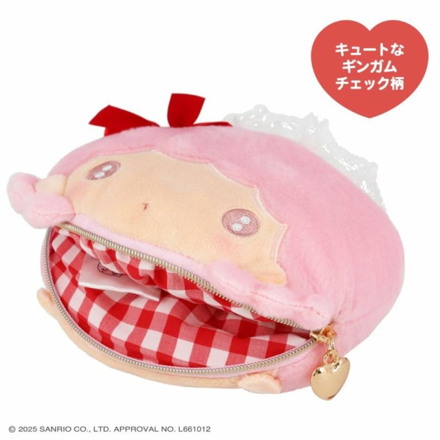 سانريو X شوبيدو باوتش صغير اصدار كريمة الكرز | Sanrio Characters Whip Cherry Series Die Cut Pouch