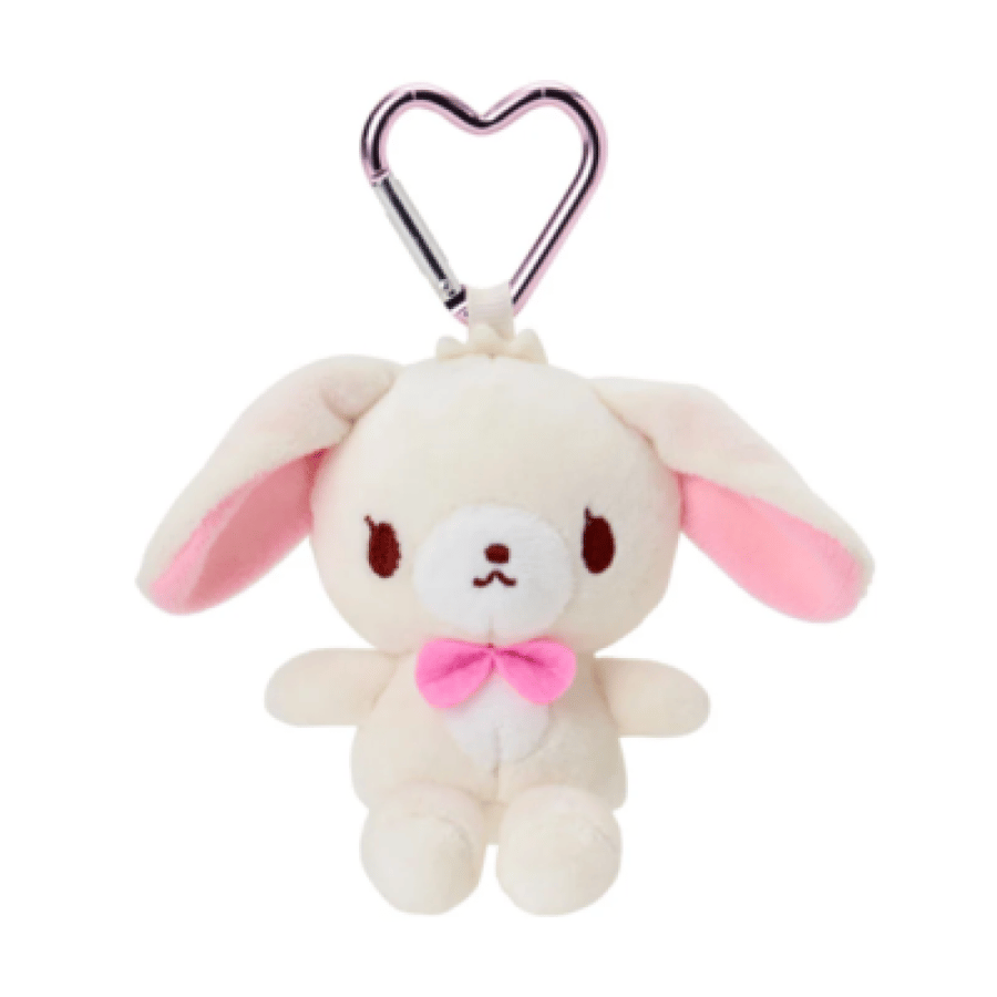 دمية شيروسا من شوقر بانيز مع تعليقة قلب | Sanrio Character Awards 2025 Mini Mascot Pink Heart Holder Sugar bunnies Shirosa