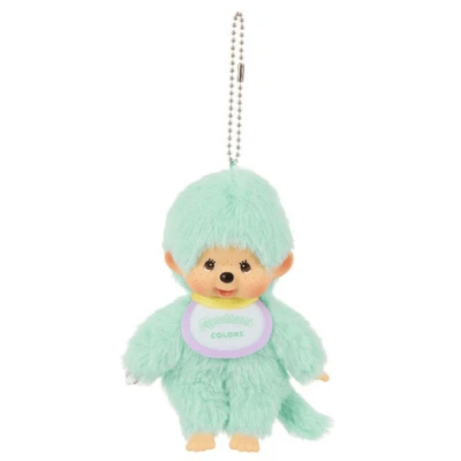 مونتشيتشي دمية مع تعليقة لون نعناعي | Monchhichi mint Keychain