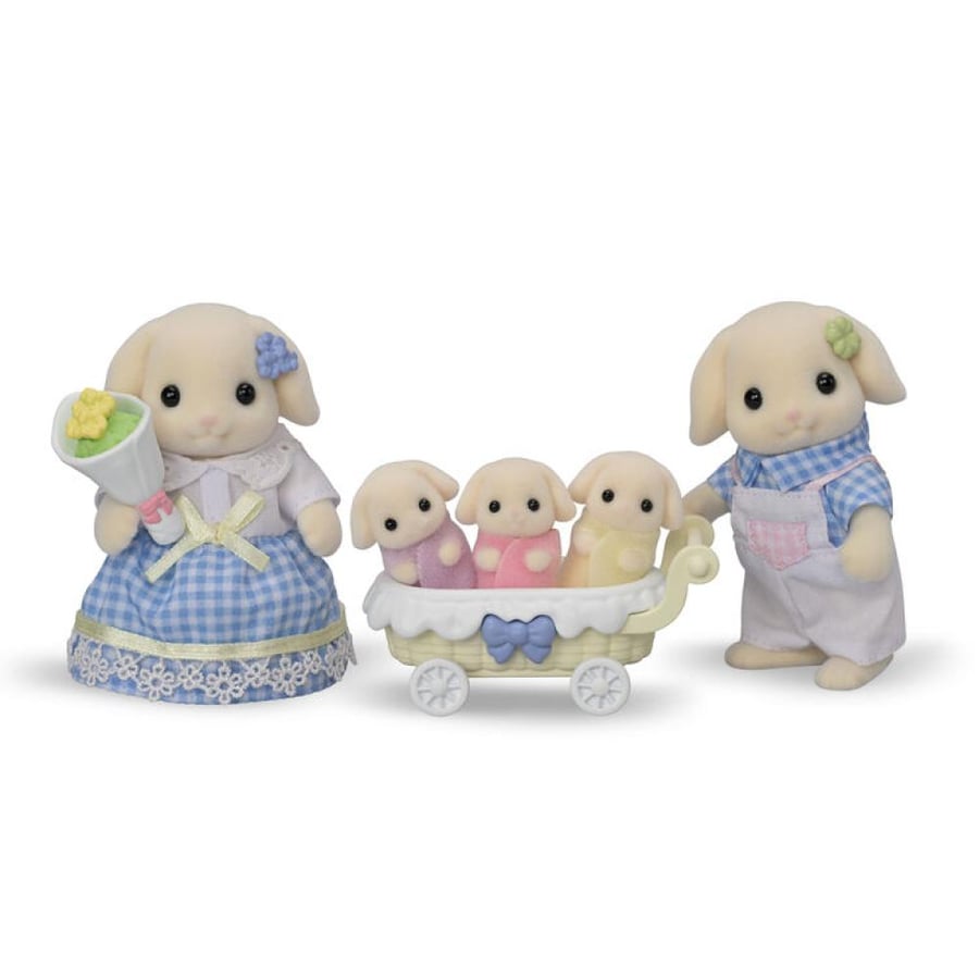 سلفانيان فاميليز عائلة فلورا الارنب  | Sylvanian Families  Flora Rabbit Family set