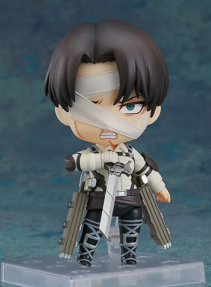 مجسم نندرويد ليفاي من الجزء الاخير 2002 | Nendoroid Levi Ackerman The Final Season Ver.2002