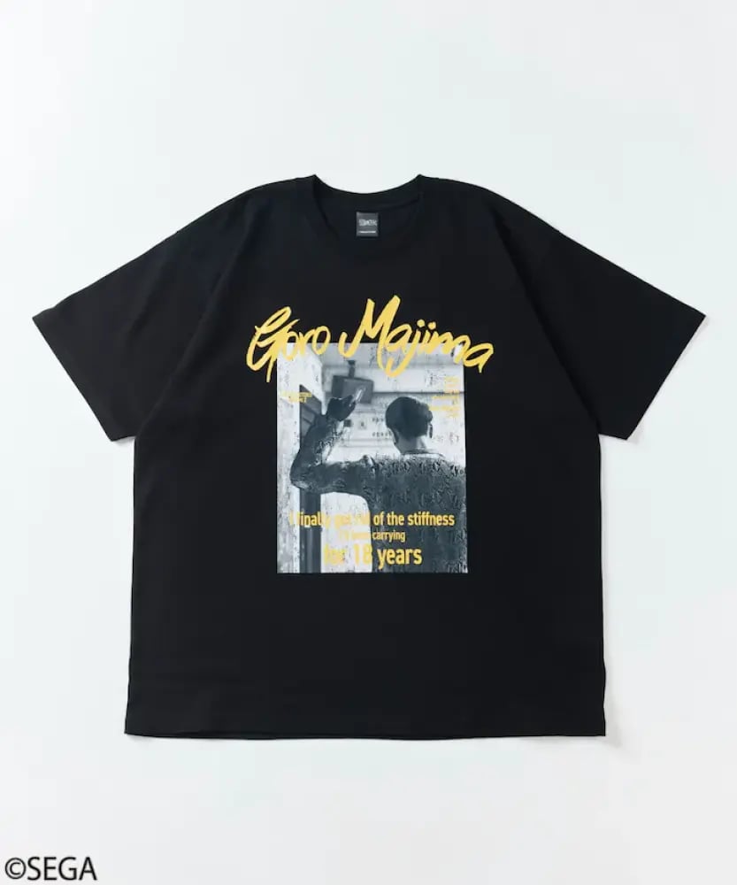 تيشيرت غورو ماجيما – ياكوزا كيوامي 2 (أسود) | Goro Majima T-shirt – Yakuza Kiwami 2 (Black)