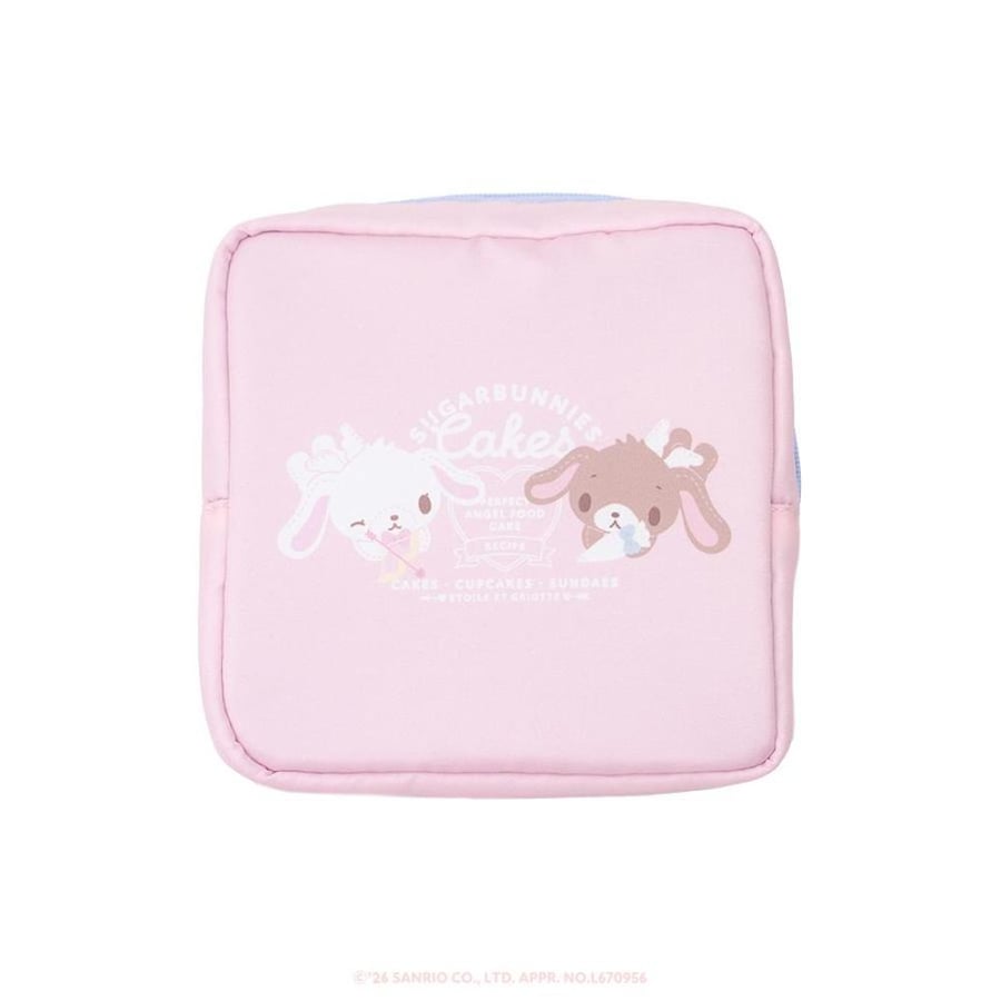 { شوقر بانيز x إيتوال إي غريوت } باوتش مربع |"Sugar Bunny x Etoile et Griotte" Square Pouch