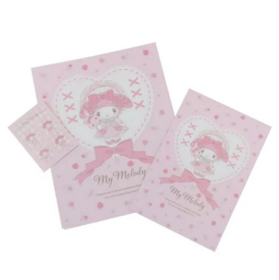 مجموعة اوراق رسائل ماي ميلودي اصدار اللوليتا |  letter set, My Melody, Lolita mood