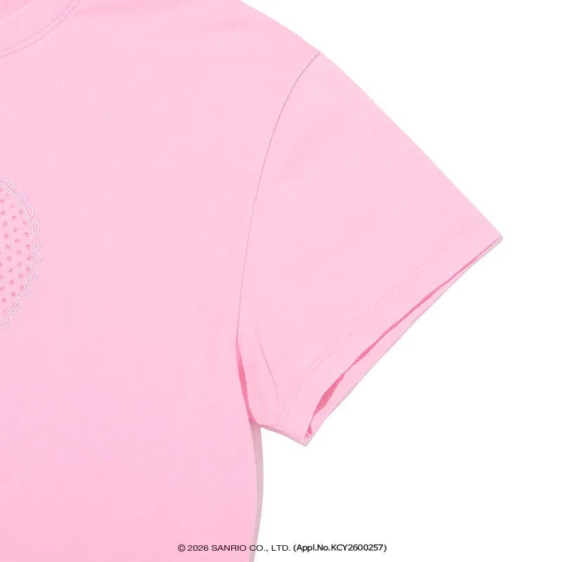 قميص قصير من كيرش x تشارمي كيتي | KIRSH X CHARMMYKITTY Pigment Semi-Crop T-Shirt