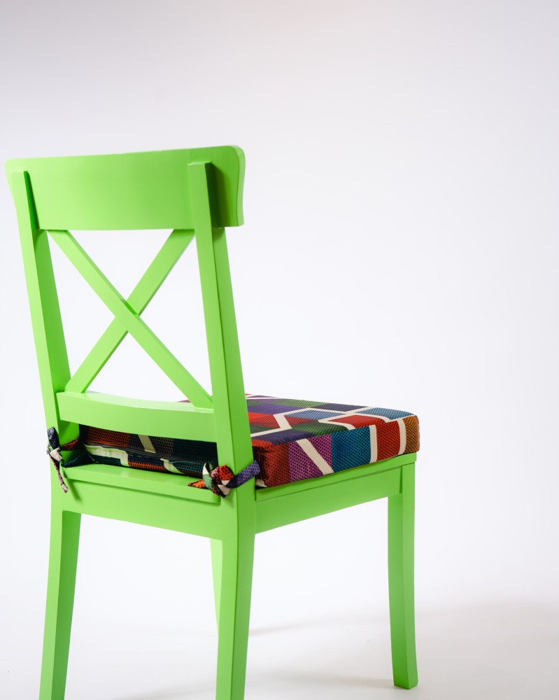 Wooden Chair & Cushion Set
