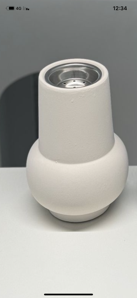 White lamp incense burner