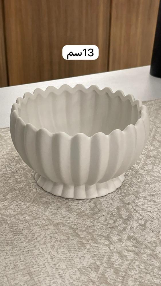 White striped plate Small