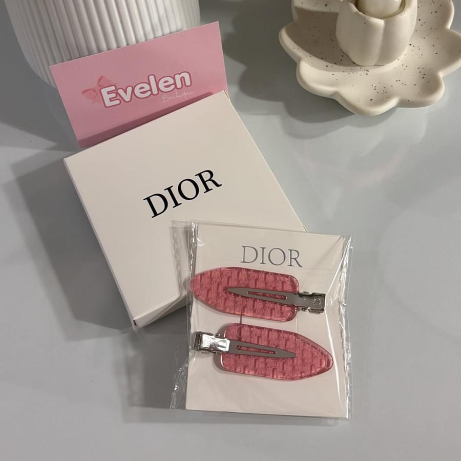 Dior hair clips