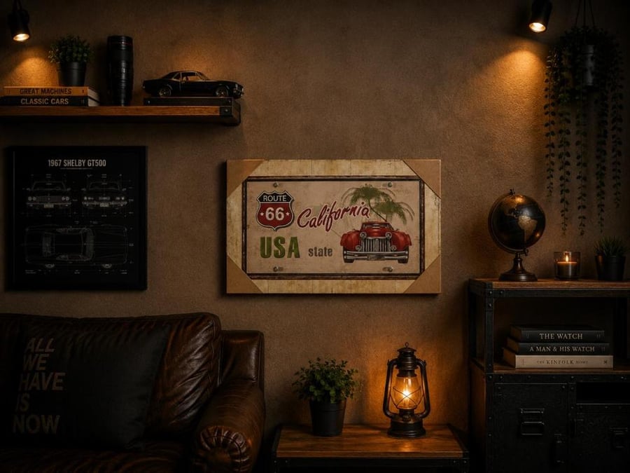 لوحة Route 66 USA California الأمريكية