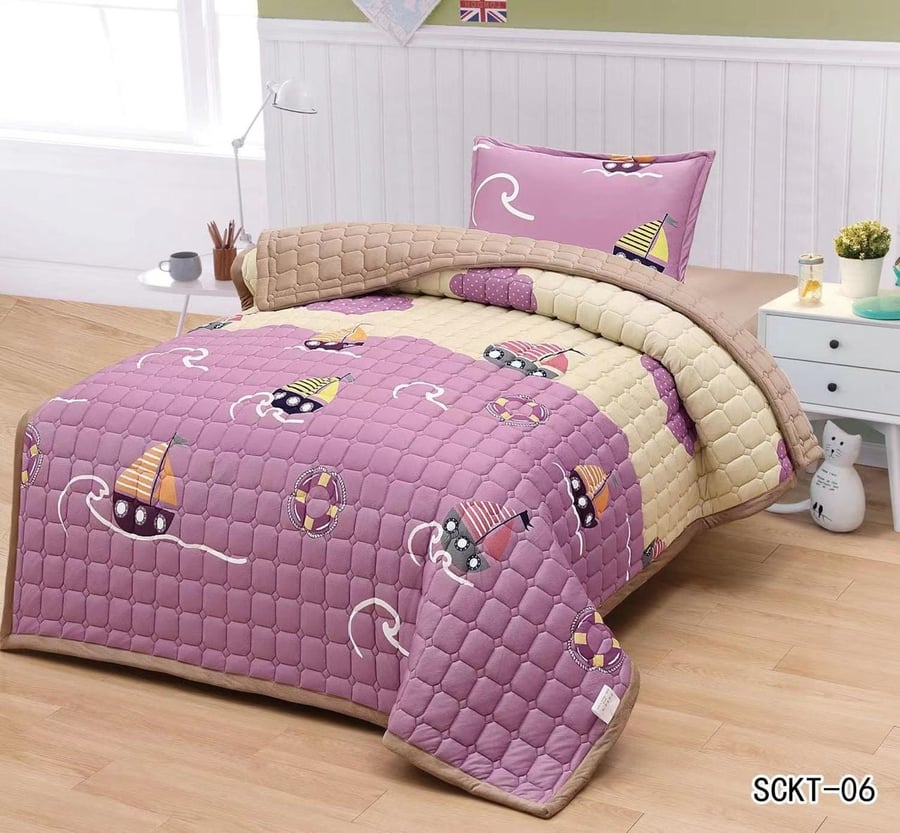مفرش رسوامات اطفال مخمل مضغوط