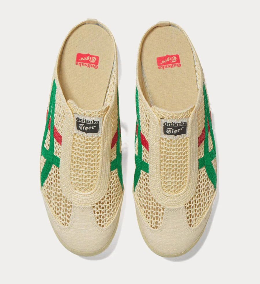 Onitsuka Tiger - Mexico 66 Sabot Cream, Kale Slip Ons