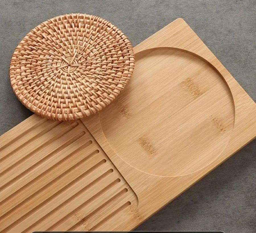 Rectangular tea tray