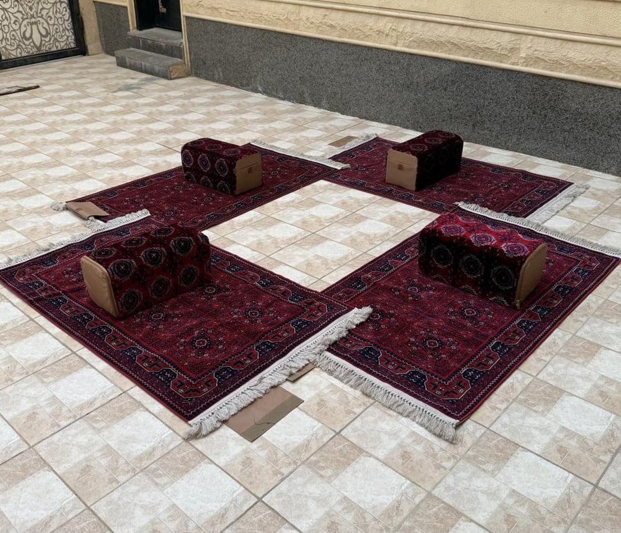 طقم مدات رياش ملبسة