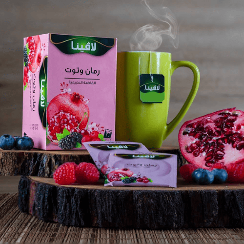 شاي لافينا بنكهة الرمان والتوت