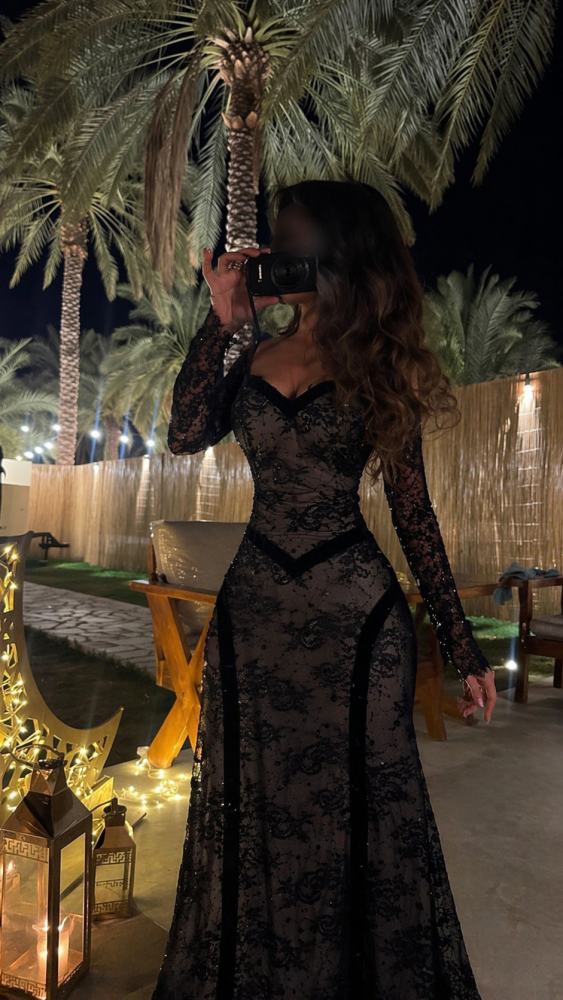 فستان تُقى سهره اسود