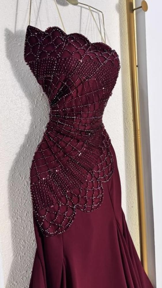قستان سهره عنابي