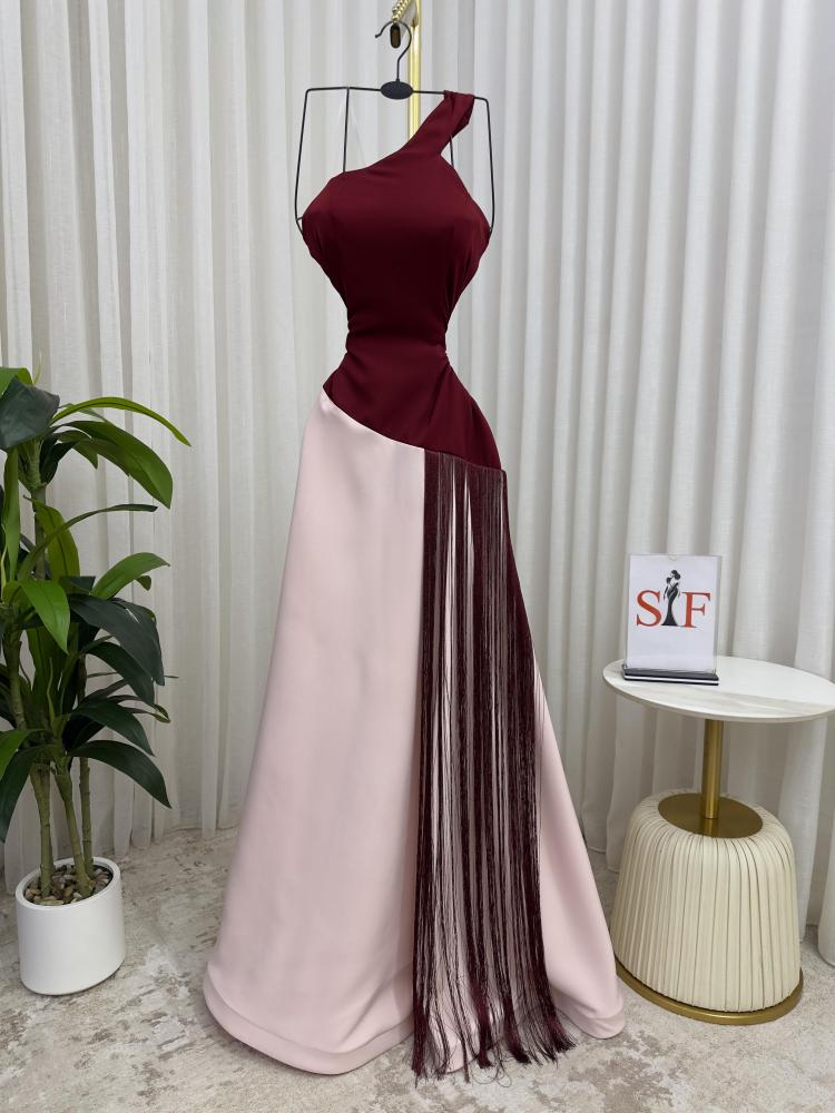 قستان سهره وردي وعنابي