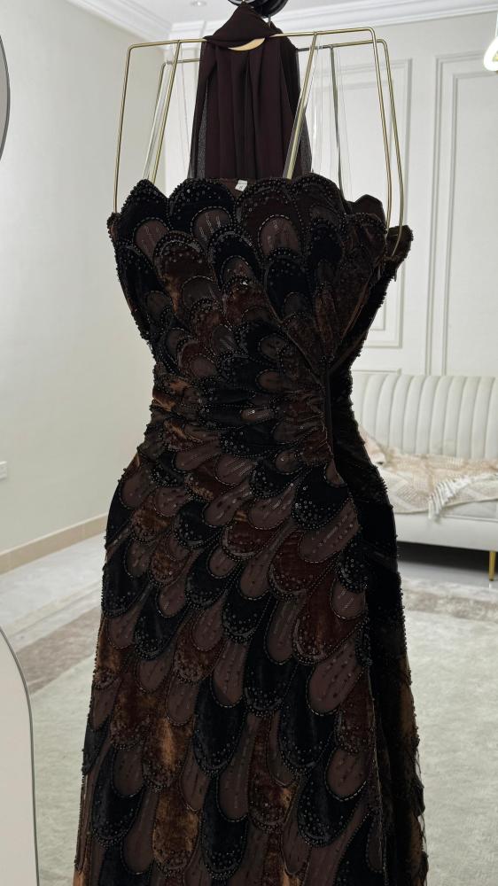 فستان سهره بني