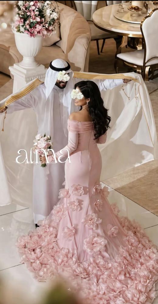 فستان روابي وردي