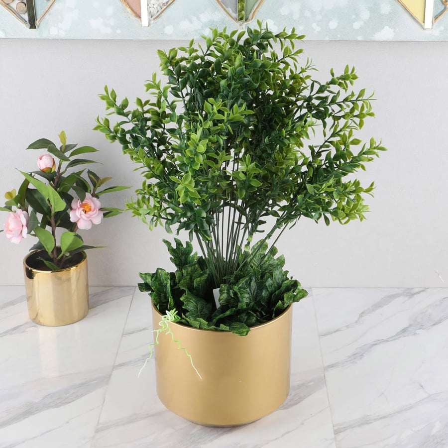 Artificial tree with a golden base height 50 cm