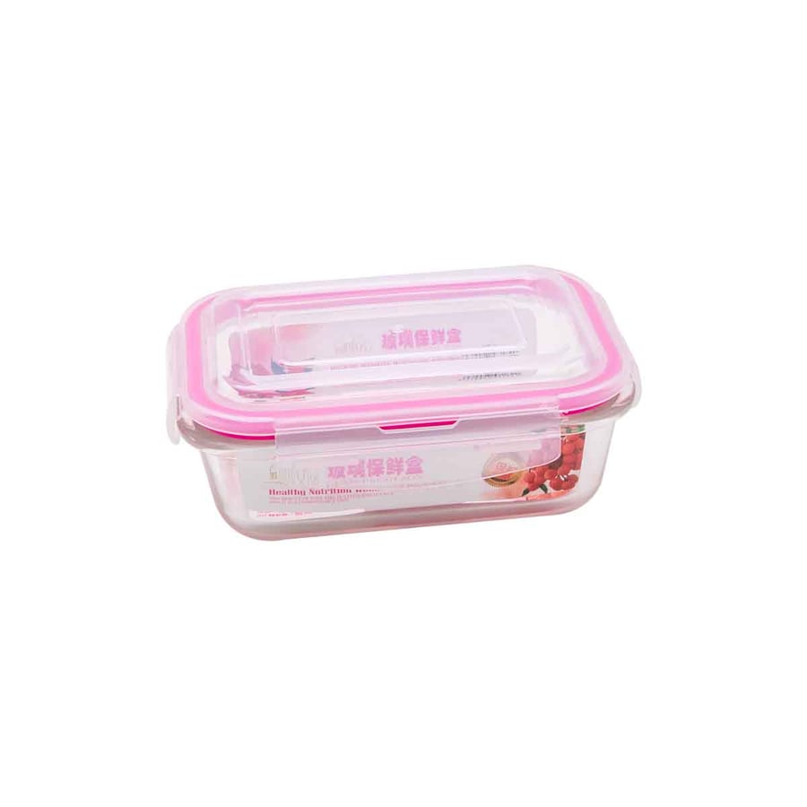 Rectangular Pyrex tray with lid 640ml