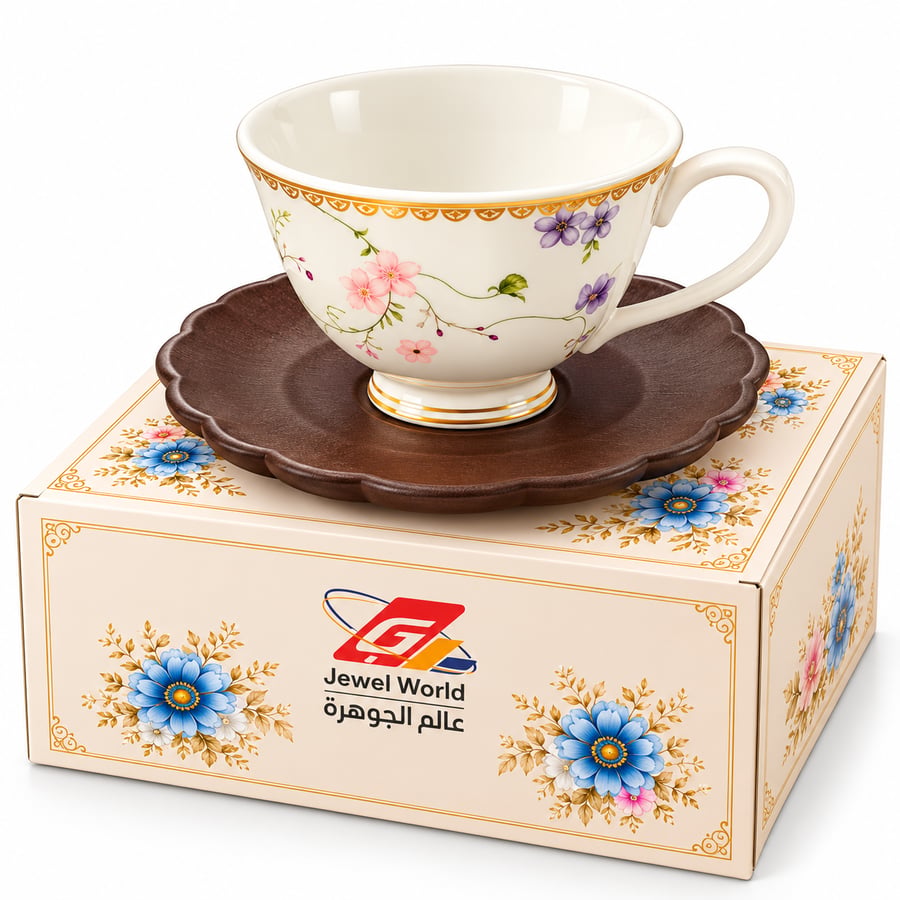 كوب سيراميك مع صحن (AZ11816A)