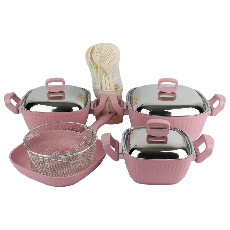 Beige granite pot set 16 pieces
