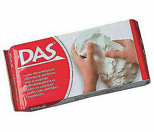 School ceramic dough, Daz, white color, 1 kilogram