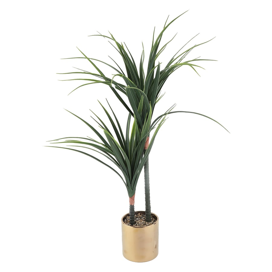 Tree-shaped parking with a golden base, ceramic, height 70 cm
