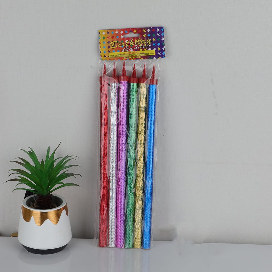 Set of 6 spark plug candles, size 30 cm