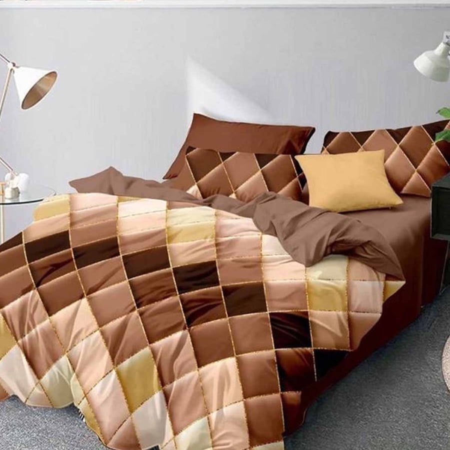 Double bed cover 8-piece patterned