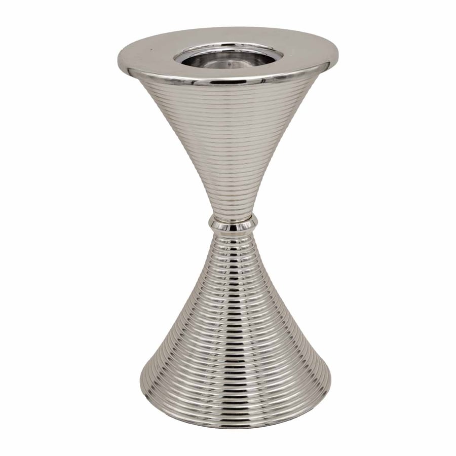 Silver steel incense burner, decorated, rust-resistant