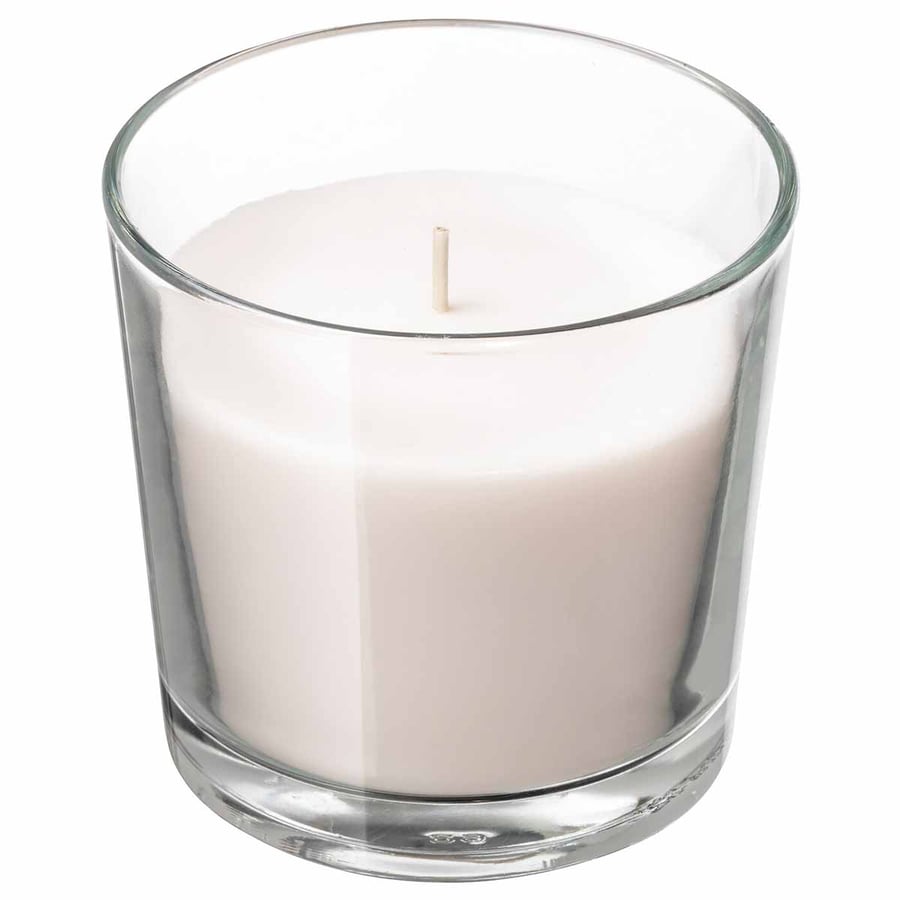 شمعة معطرة في كأس, فانيليا لون طبيعي 9 سم