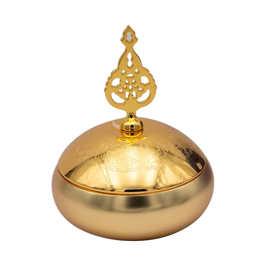 Golden date bar with cover, size 10*8 cm