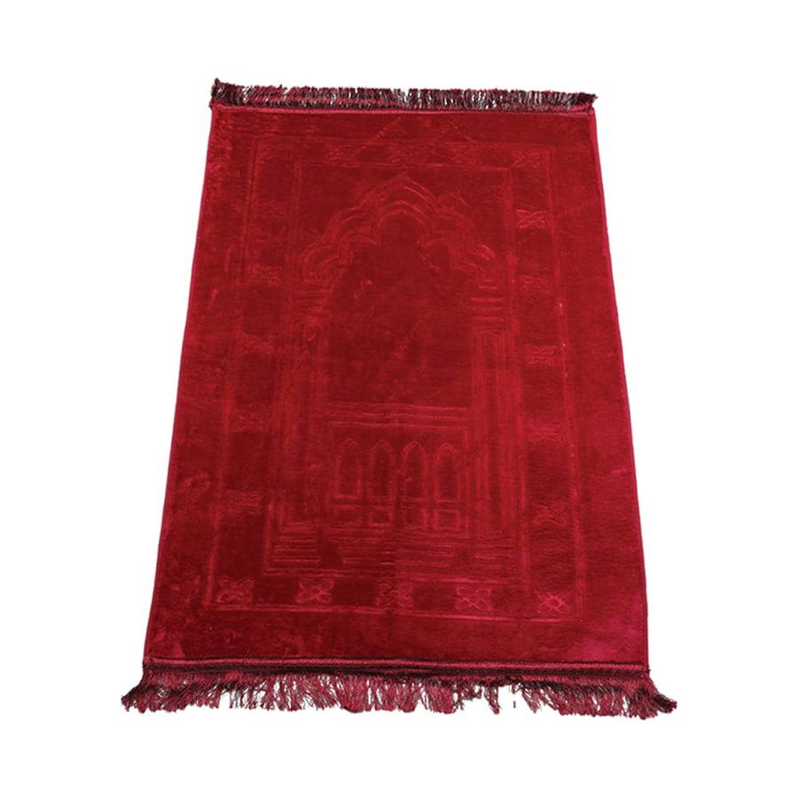 سجاد صلاة لون احمر  120 * 80 سم