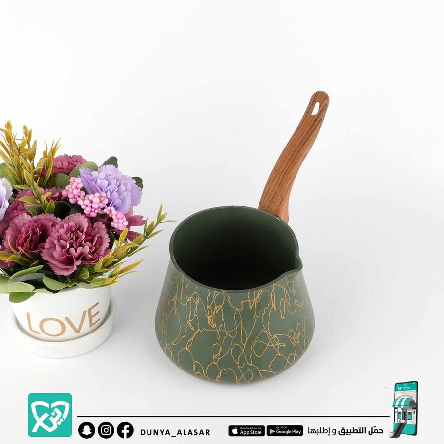 ركوة قهوةاخضرجرانيت مقاس 6سم