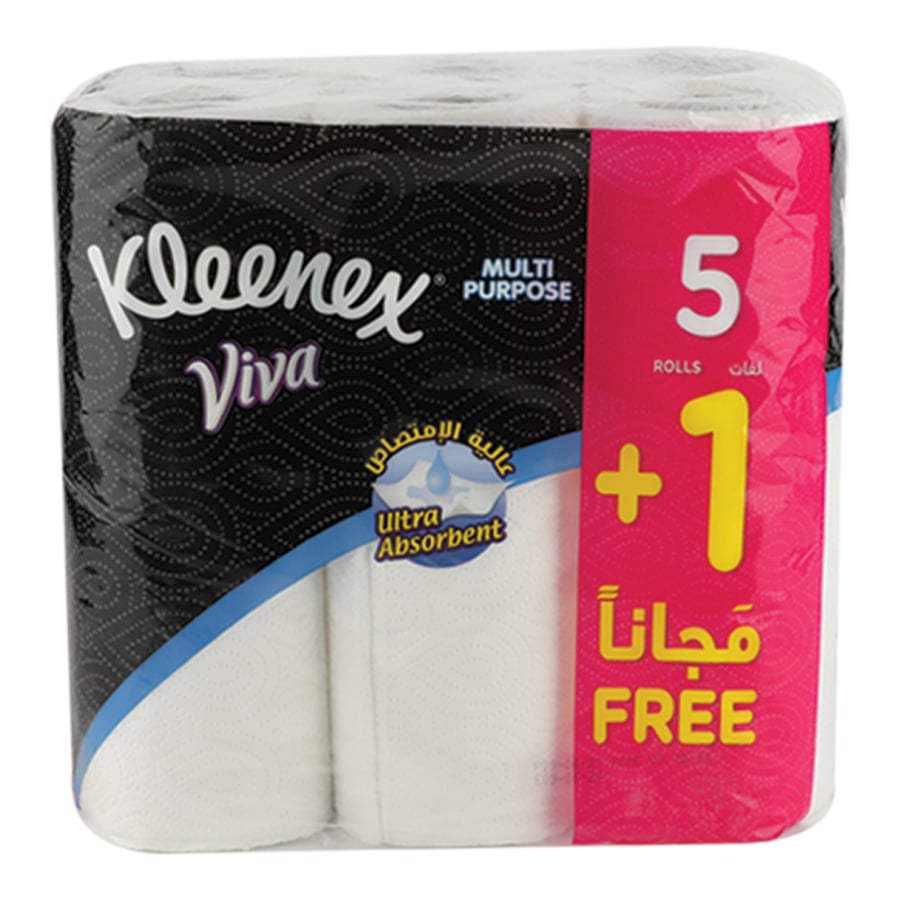 مناديل كلينكس مطبخ 5+1 رول
