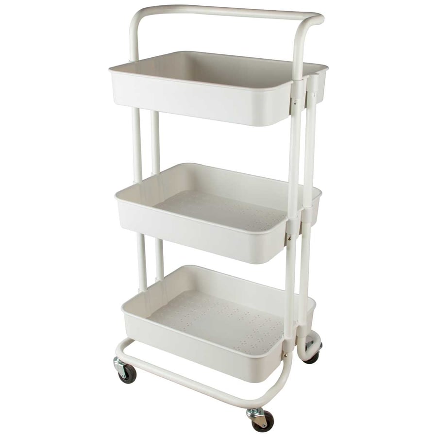Iron shelves 3 tiers white 43*36*86.5 cm