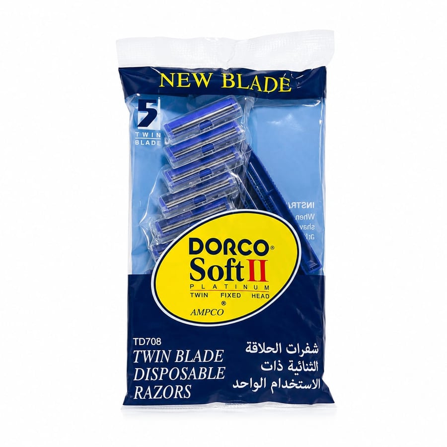 طقم شفرات حلاقة سوفت  5حبة