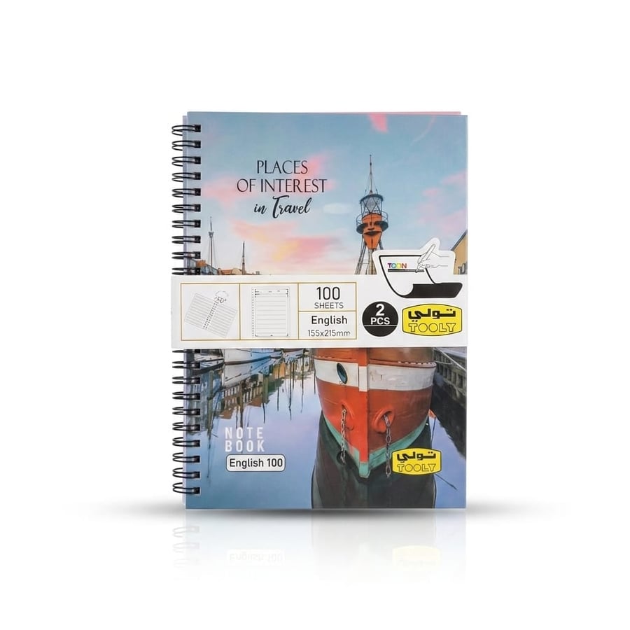 دفتر إنجليزي 100 ورقة سلك (TL-SPNB100SE)