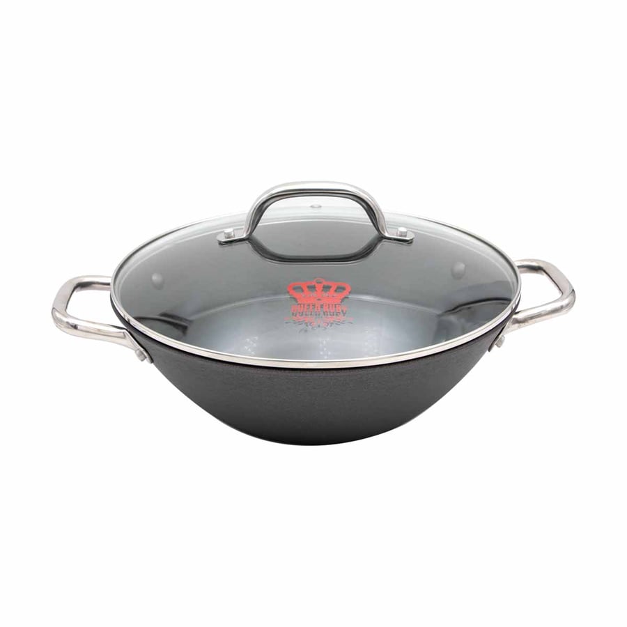 A small frying pan with glass lid, 30 cm size