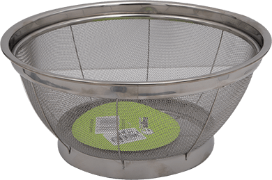Steel mesh filter, circular, size 27